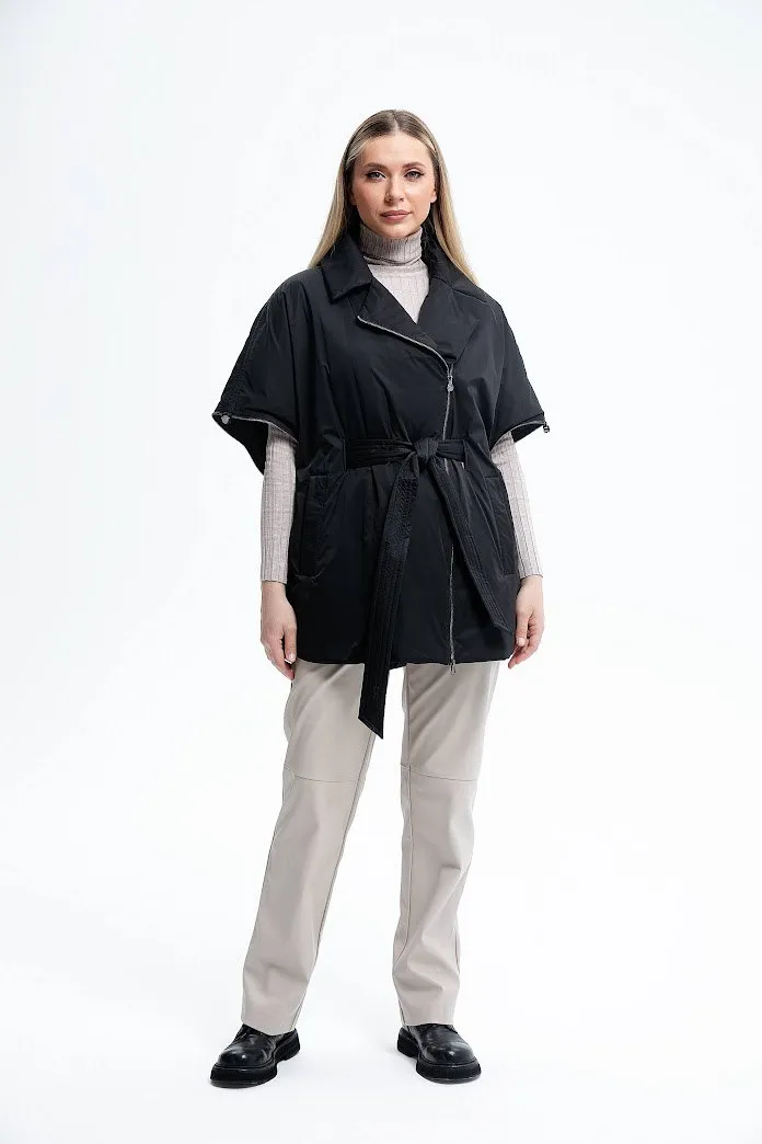 Жилет TUFFONI 7725106 ЧЕРНЫЙ/OVERSIZE